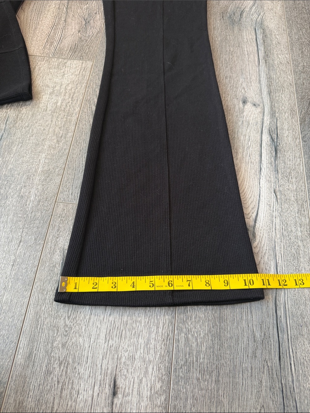 HALARA Black Flare Knit Trousers - Picture 7 of 10